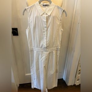 Jil Sander white cotton dress size 36 MADE in Italy